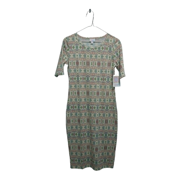 LuLaRoe Floral Julia Dress XS stretch. NWT Unicorn Tribal Design. - Picture 1 of 5